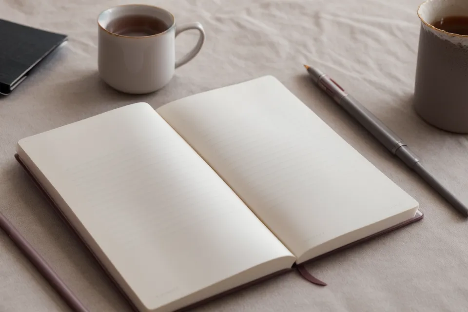 Primer plano de una mano escribiendo en una libreta durante la práctica diaria de habilidades blandas y desarrollo profesional